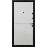 Металлическая дверь Стальная Линия Бридж для квартиры 100 (черно-серый/белый)