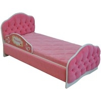 Кровать Настоящая мебель Гармония 80x180 (розовый)