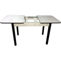 Кухонный стол Solt СТД-08 (северное дерево светлое/ноги квадратные черные)