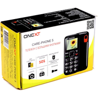 Кнопочный телефон ONEXT Care Phone 5 (черный)
