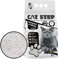 Наполнитель для туалета Cat Step Compact White Carbon (с активированным углем) 5 л