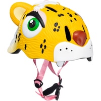 Cпортивный шлем Crazy Safety Yellow Leopard 2021 (S, желтый)