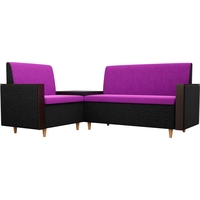 Угловой диван Mebelico Модерн 61165 (левый, фиолетовый/черный)