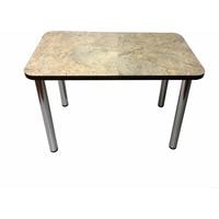 Кухонный стол Solt 100x60 (мрамор золотой/ноги хром)