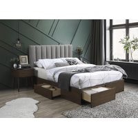Кровать Halmar Gorashi 212x166 (серый/орех)