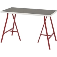 Стол Ikea Линнмон/Лерберг (светло-серый/белый/красный) 093.308.26