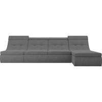 Модульный диван Лига диванов Холидей люкс 105571 (рогожка, серый)
