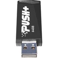 USB Flash Patriot Push+ 64GB (черный)