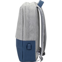 Городской рюкзак Rivacase 7562 (серый/синий) в Бобруйске
