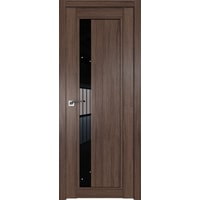 Межкомнатная дверь ProfilDoors 2.71XN L 60x200 (салинас темный/стекло черный триплекс)