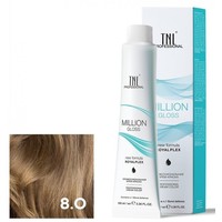 Крем-краска для волос TNL Professional Million Gloss 8.0 100 мл