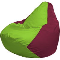 Кресло-мешок Flagman Груша Г2.1-169 (салатовый/бордовый)