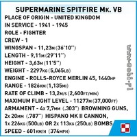 Конструктор Cobi World War II 5725 Supermarine Spitfire Mk.VB
