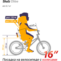 Детский велосипед Shulz Chloe 16 Race 2023 (черный)