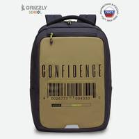 Школьный рюкзак Grizzly RU-334-1 (черный/хаки)