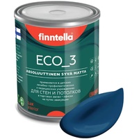 Краска Finntella Eco 3 Wash and Clean Sininen Kuu F-08-1-1-LG256 0.9 л (синий)