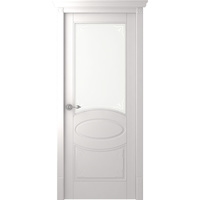 Межкомнатная дверь Belwooddoors Лотбери 200x60 см (стекло, эмаль, белый/мателюкс 39)