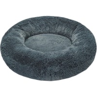 Лежак Pet Bed плюшевый 80 см (графит)