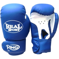 Перчатки для бокса Realsport Ring 10 Oz (синий)