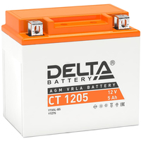 Мотоциклетный аккумулятор Delta CT 1205 (5 А·ч)