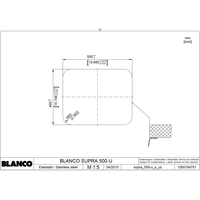 Кухонная мойка Blanco Supra 500-U (без клапана-автомата) [518205]