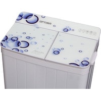 Активаторная стиральная машина Optima МСП-35СТ (белое стекло/пузыри)