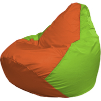 Кресло-мешок Flagman Груша Г2.1-215 (оранжевый/салатовый)