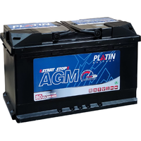 Автомобильный аккумулятор Platin AGM 800A R+ (80 А·ч)