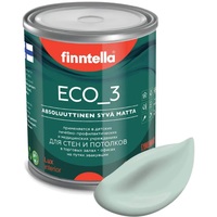 Краска Finntella Eco 3 Wash and Clean Paistaa F-08-1-1-LG203 0.9 л (бледно-бирюз)