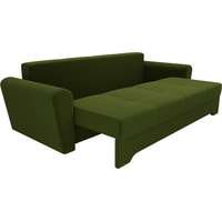 Диван Лига диванов Амстердам 105047 (микровельвет, зеленый)