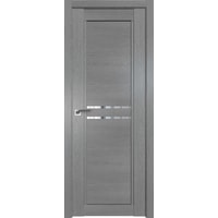 Межкомнатная дверь ProfilDoors 2.75XN L 90x200 (грувд серый, стекло прозрачное)