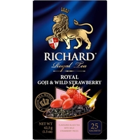 Черный чай Richard Royal Goji & Wild Strawberry 25 шт
