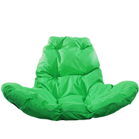 Подвесное кресло M-Group Капля Люкс 11030304 (серый ротанг/зеленая подушка)