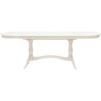 Кухонный стол TetChair Siena 150x80x75 (дерево гевея/Ivory White/слоновая кость)