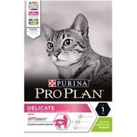 Сухой корм для кошек Pro Plan Delicate Adult с чувствительным пищеварением с ягненком 0.4 кг