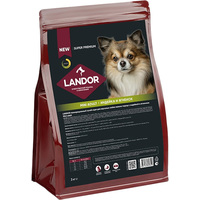 Сухой корм для собак Landor Mini Adult для взрослых мелких пород с индейкой и ягненком 3 кг