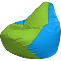 Кресло-мешок Flagman Груша Г2.1-168 (салатовый/голубой)
