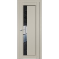 Межкомнатная дверь ProfilDoors 2.71U L 70x200 (шеллгрей/стекло дождь черный)