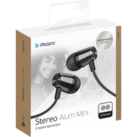 Наушники Deppa Stereo Alum Mini (черный)