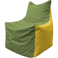 Кресло-мешок Flagman Фокс Ф2.1-228 (оливковый/желтый)