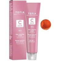 Крем-краска для волос Tefia Color Creats 0/43 (оранжевый)