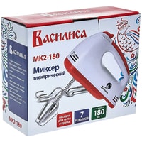Миксер Василиса МК2-180 (белый/красный)