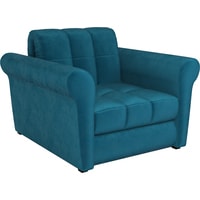 Кресло-кровать Мебель-АРС Гранд (бархат, сине-зеленый star velvet 43 black green)