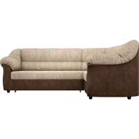 Угловой диван Mebelico Карнелла 60275 (бежевый/коричневый)
