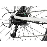 Электровелосипед Kross Evado Hybrid 1.0 DM 2023 KREH1Z28X17W004239 (белый/бирюзовый)