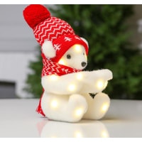 Кукла Luazon Медведь в красной шапочке и шарфе 4843986