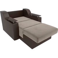 Кресло-кровать Mebelico Сенатор 105465 80 см (бежевый/коричневый)