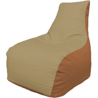 Кресло-мешок Flagman Бумеранг Б1.3-14 (бежевый/оранжевый)