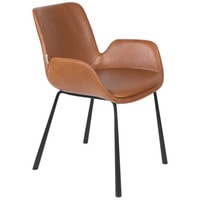 Интерьерное кресло Zuiver Brit LL (коричневый/черный) в Витебске