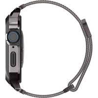 Ремешок Spigen Metal Fit Pro для Apple Watch (45/44 мм) (темно-серый)